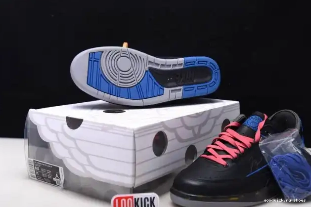 Rep Jordan Black Low Blue 2 Retro Off-White DJ4375-004 SP 0424